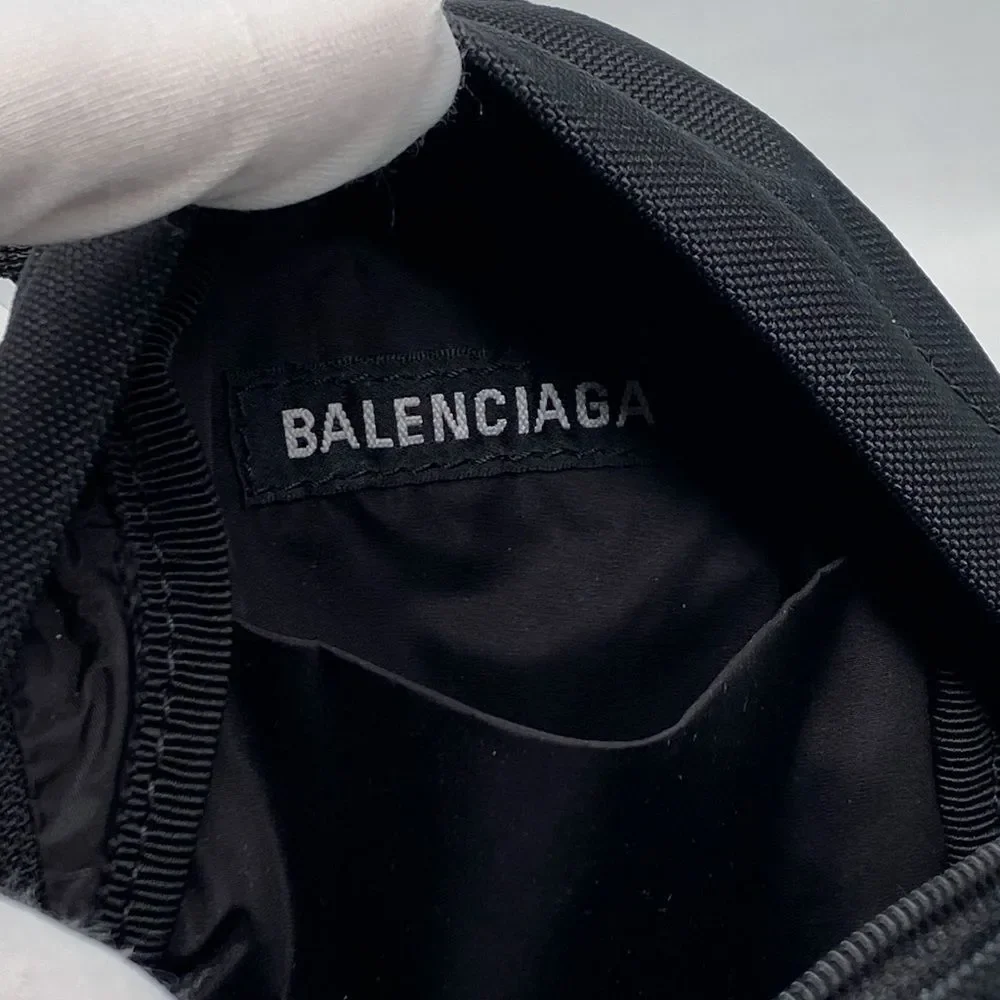 Balenciaga Black Nylon Mini Backpack Bag